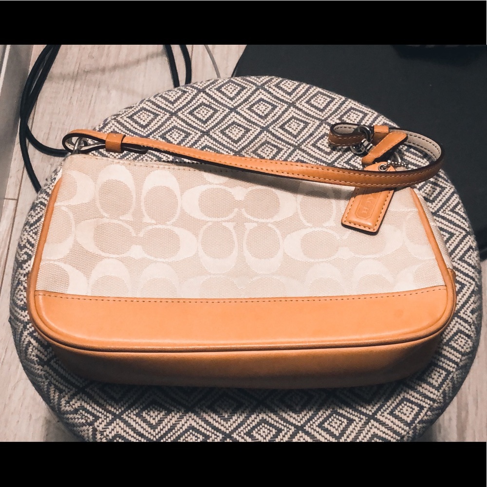 Coach White Tan Mini-Bag H04J - 6094